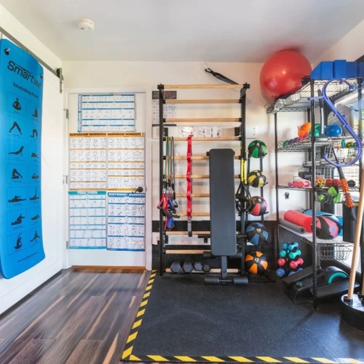 a home gym in an assisted living facility